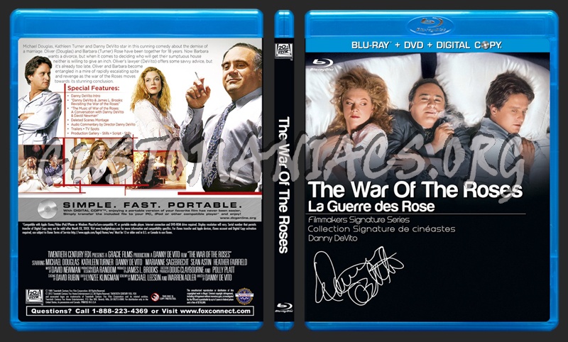 The War of the Roses blu-ray cover