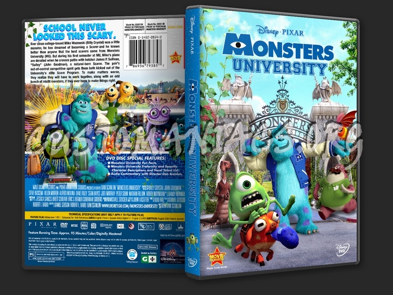 Monsters University (2013) dvd cover