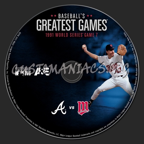 Baseball's Greatest Games 1991 World Series Game 7 dvd label