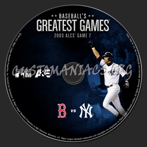 Baseball's Greatest Games 2003 ALCS Game 7 dvd label
