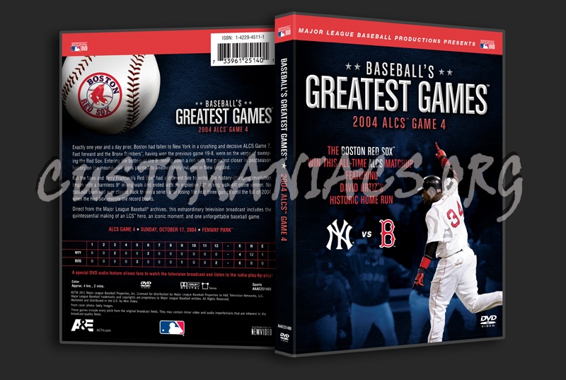 Baseball's Greatest Games 2004 ALCS Game 4 dvd cover