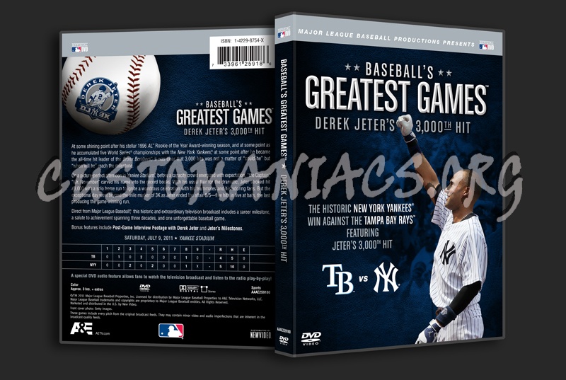 Baseball's Greatest Games Derek Jeter's 3000th Hit dvd cover