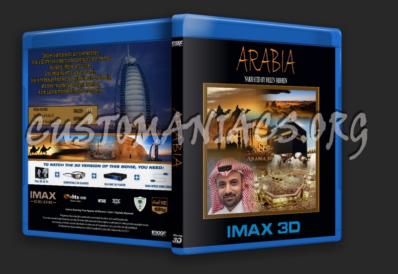 Arabia 3D IMAX blu-ray cover