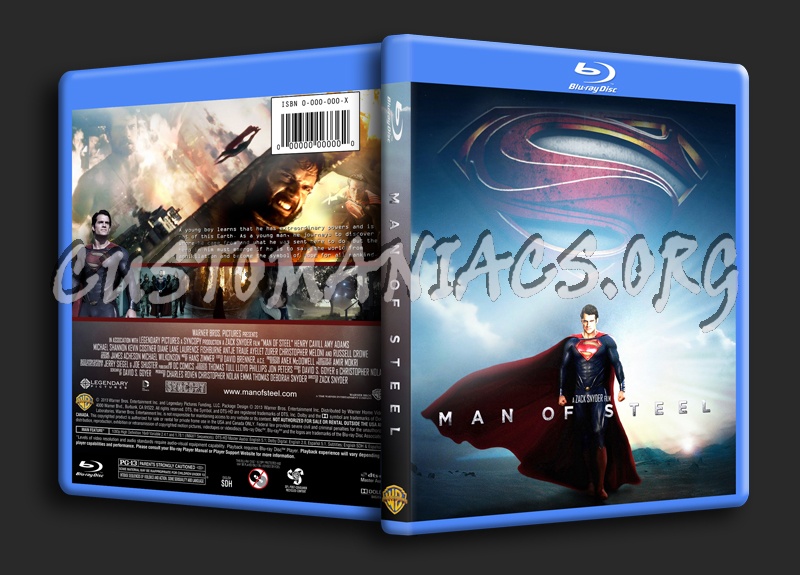 Man of Steel blu-ray cover