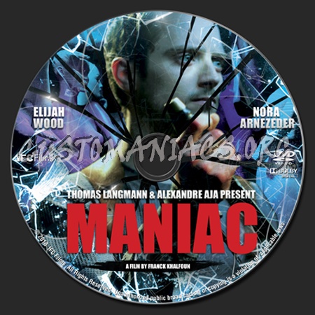 Maniac (2013) dvd label