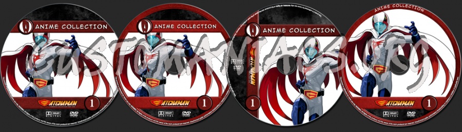 Anime Collection Gatchaman Complete Collection Part One dvd label