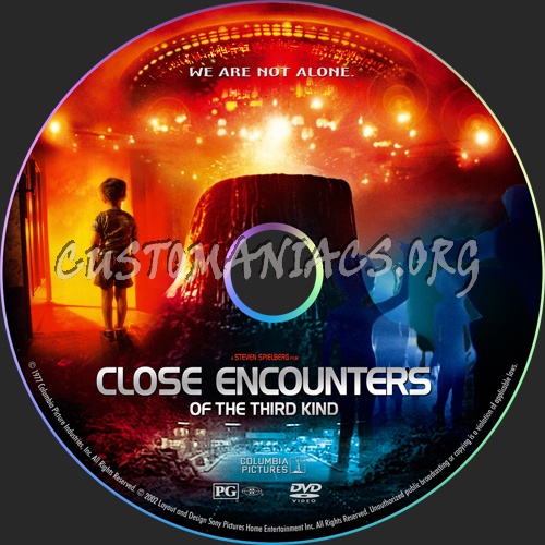 Close Encounters of the Third Kind dvd label