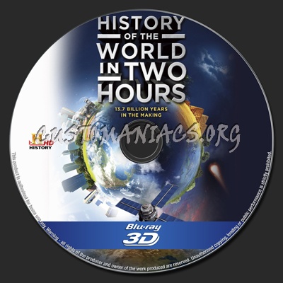 History of The World in Two Hours 3D blu-ray label