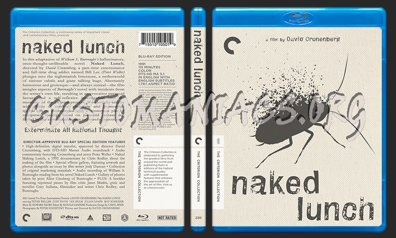 220 - Naked Lunch blu-ray cover