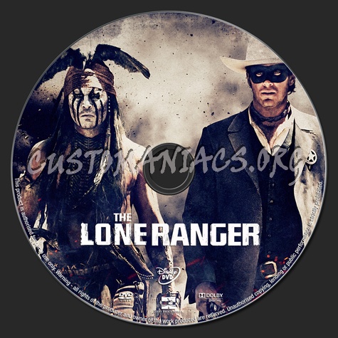 The Lone Ranger dvd label