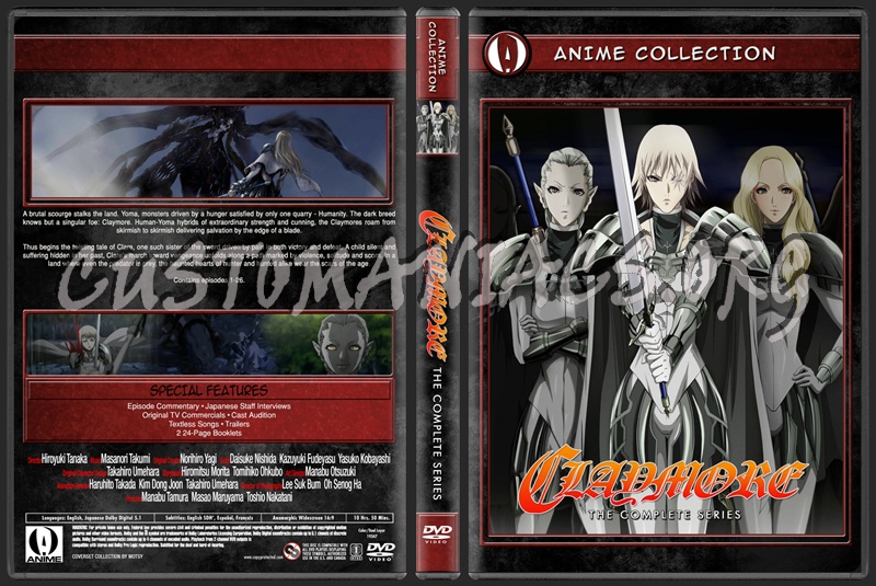 Anime Collection Claymore Complete Collection dvd cover