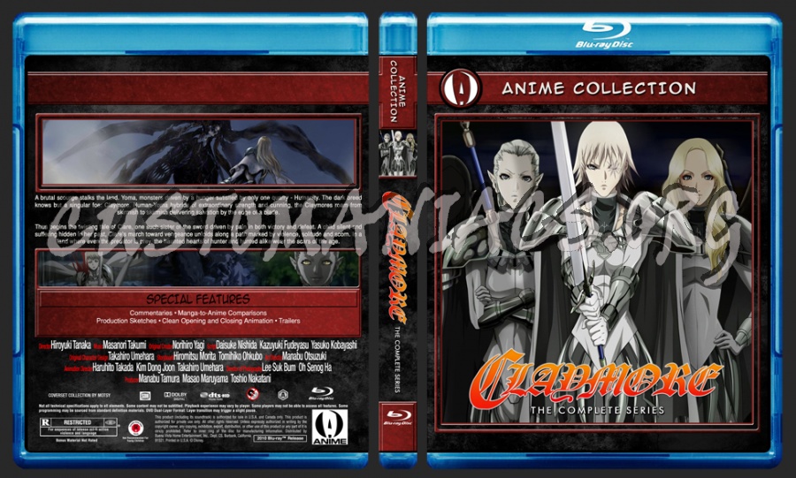 Anime Collection Claymore Complete Collection blu-ray cover