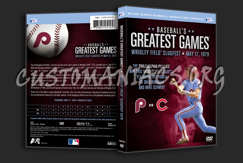 Baseball's Greatest Games Wrigley Field Slugfest 1979 dvd cover
