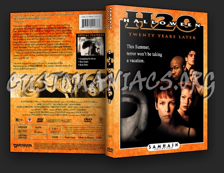 HalloweeN H20 - Twenty Years Later dvd cover