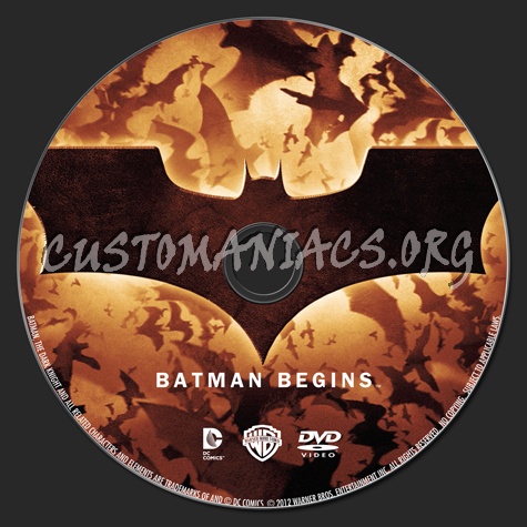 Batman Begins dvd label