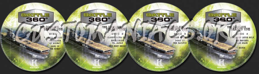 Battle 360 The Complete Season 1 dvd label