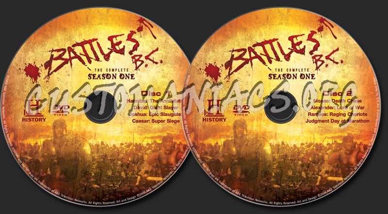 Battles B.C. The Complete Season 1 dvd label