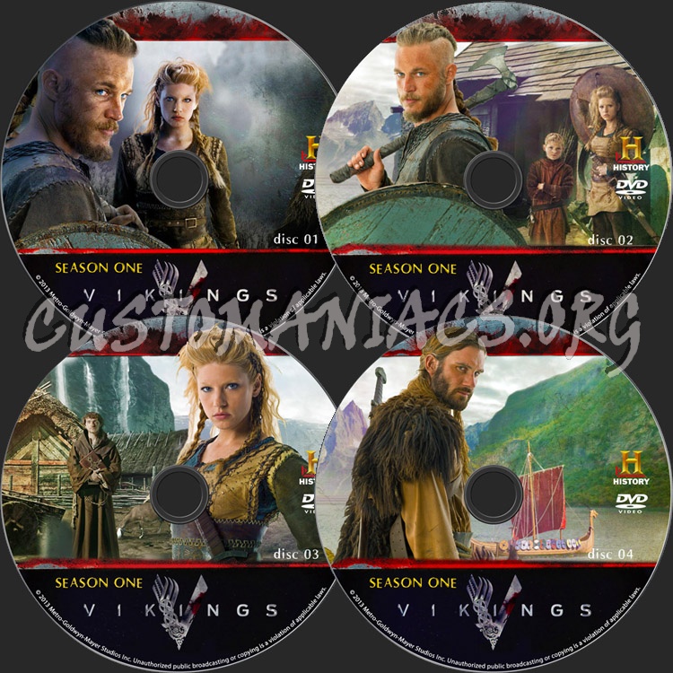 Vikings dvd label