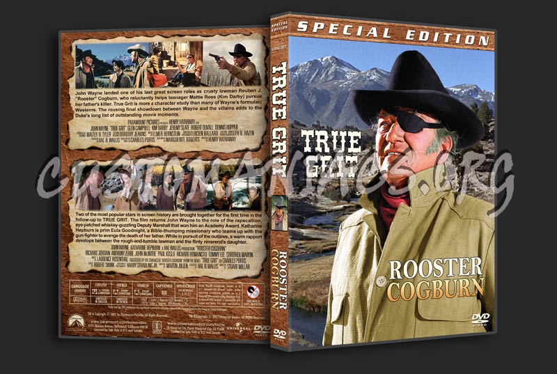 True Grit / Rooster Cogburn Double Feature dvd cover