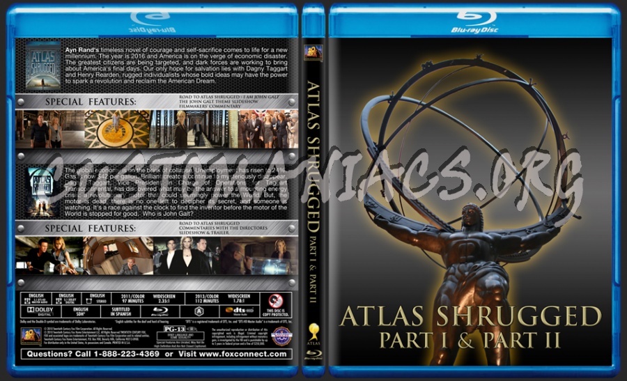 Atlas Shrugged Part I & Part II dvd cover