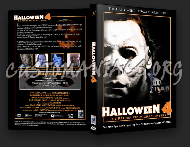 HalloweeN 4 - The Return of Michael Myers dvd cover