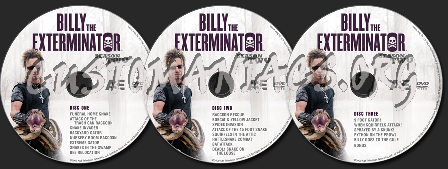 Billly the Exterminator Season 2 dvd label