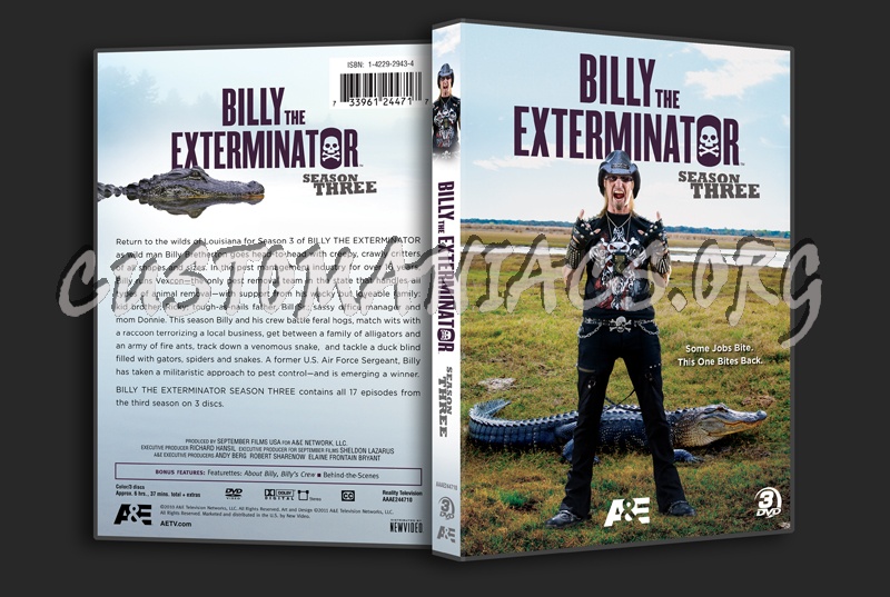 Billly the Exterminator Season 3 dvd cover