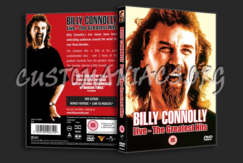 Billy Connolly live: The Greatest Hits dvd cover