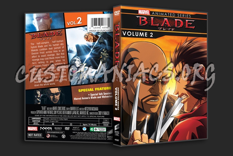 Blade Animated Series Volume 2 dvd cover