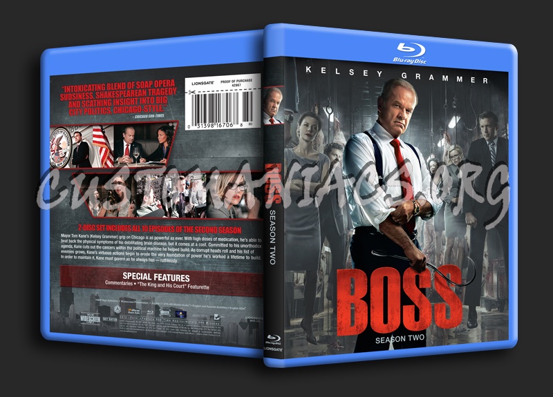 Boss Season 2 blu-ray cover