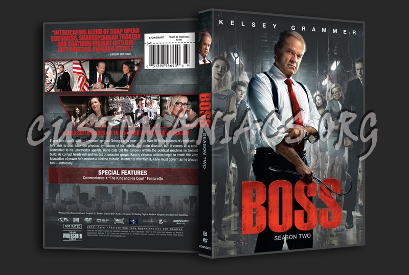 Boss Season 2 dvd cover