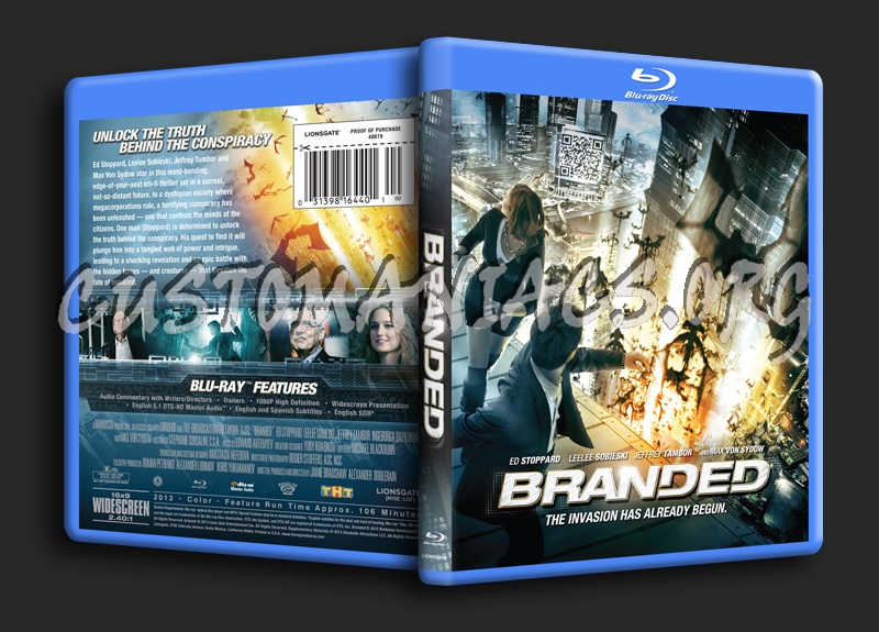 Branded blu-ray cover