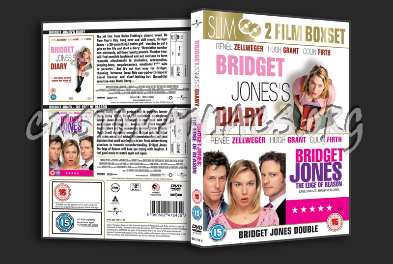 Bridget Jones's Diary / Bridget Jones The Edge of Reason dvd cover
