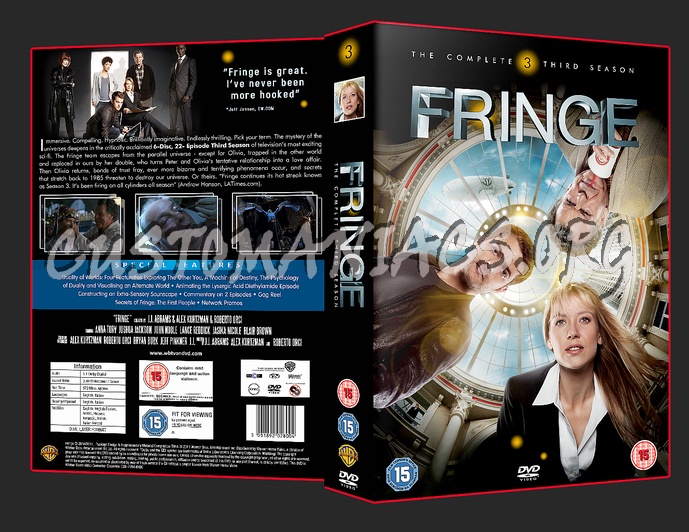 Fringe Season 3 dvd cover