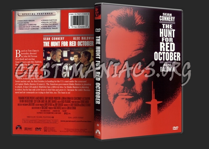 The Hunt for Red October dvd cover