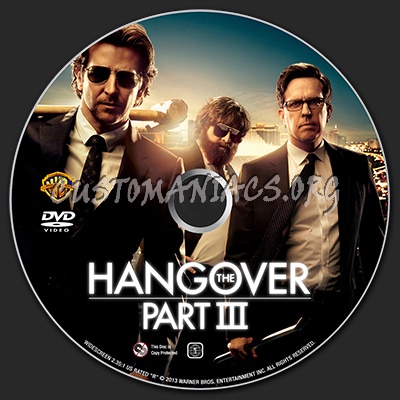 The Hangover Part III ( aka The Hangover 3 ) dvd label