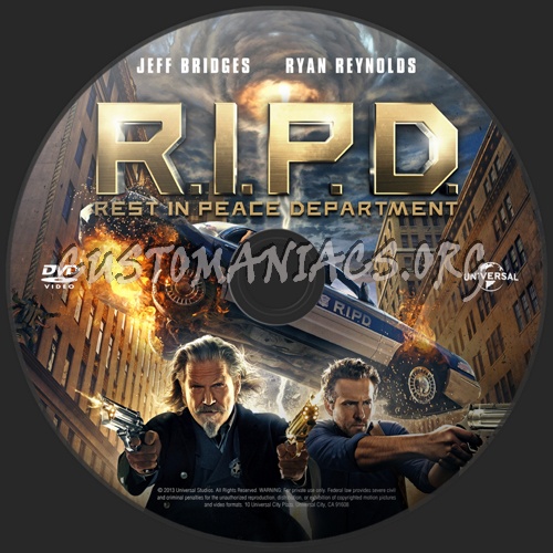 R.I.P.D. (aka Rest In Peace Department) dvd label