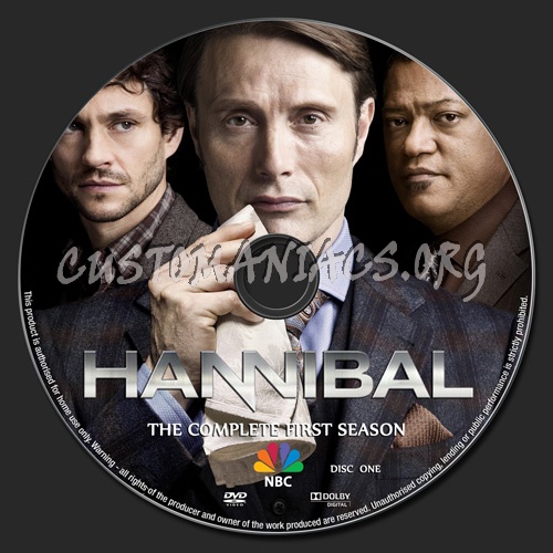 Hannibal Season 1 dvd label