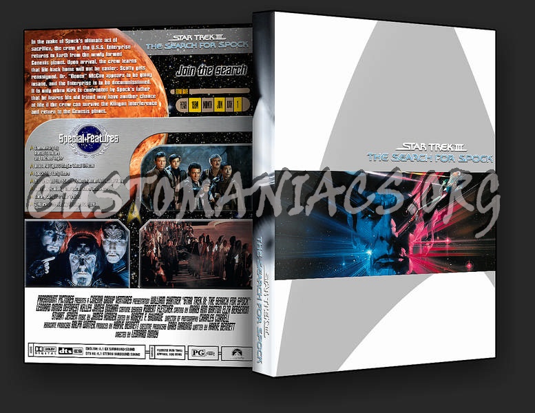 Star Trek III: The Search for Spock dvd cover