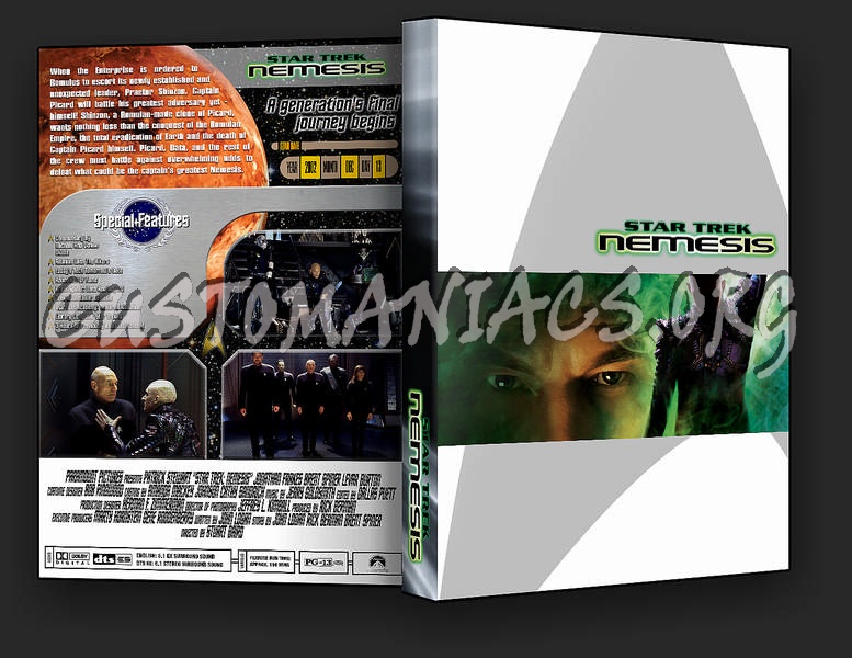 Star Trek: Nemesis dvd cover