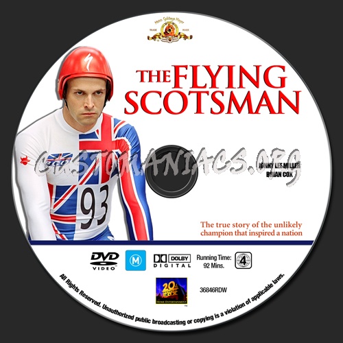 The Flying Scotsman dvd label
