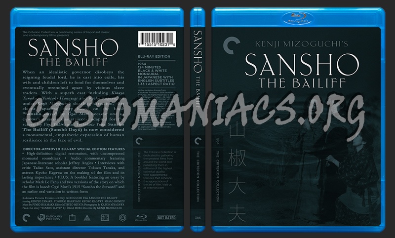 386 - Sansho The Bailiff blu-ray cover