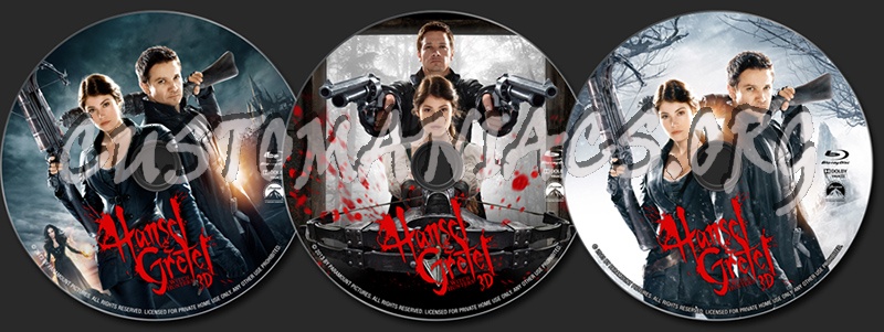 Hansel and Gretel: Witch Hunters (3D) blu-ray label