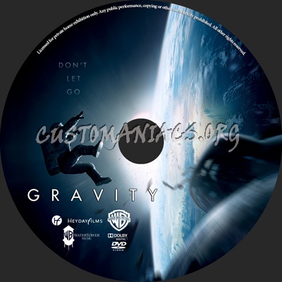 Gravity dvd label