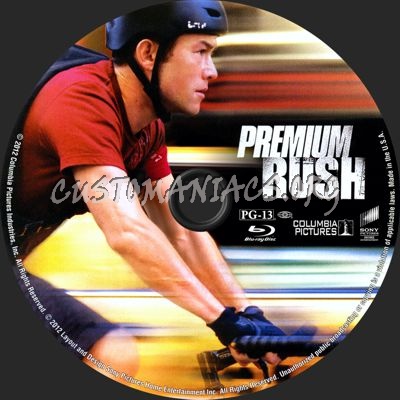 Premium Rush blu-ray label