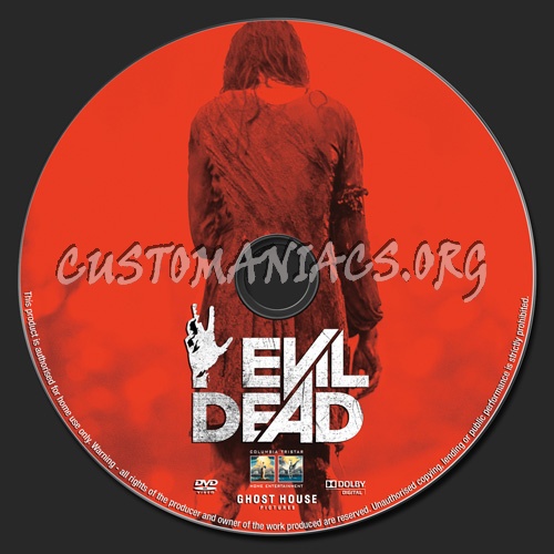 Evil Dead (2013) dvd label