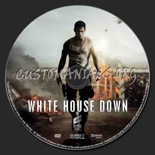 White House Down dvd label