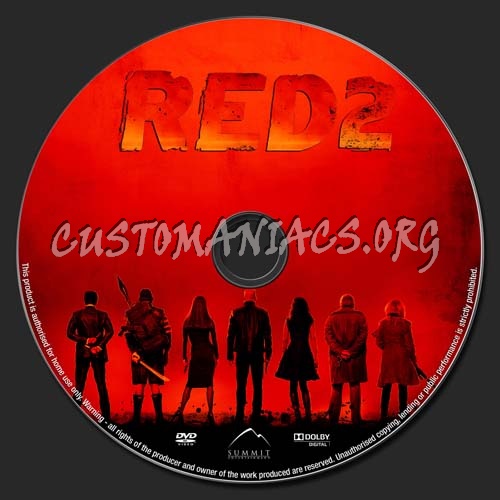 Red 2 dvd label