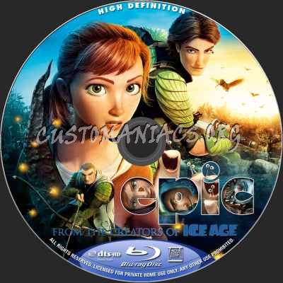 Epic (2D+3D) blu-ray label