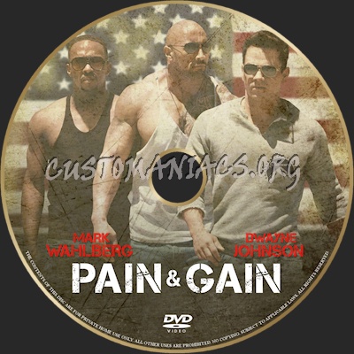 Pain and Gain dvd label